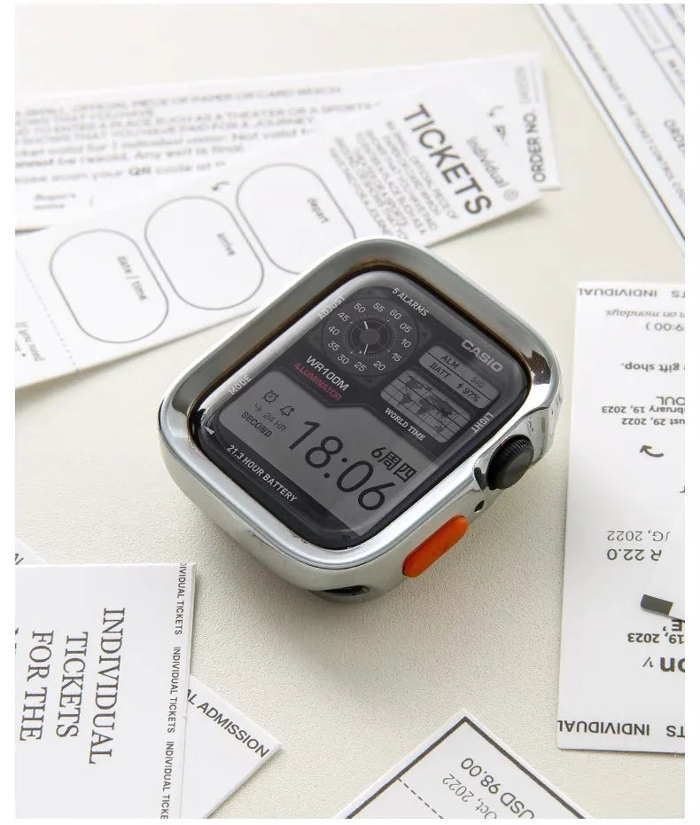 Bumper Soft Silicone Case For Apple Watch 11 10 9 8 7 6 SE 5 Anti-drop Matte Cover For iwatch 49mm 41mm 42mm 46mm 40mm 44mm 45mm