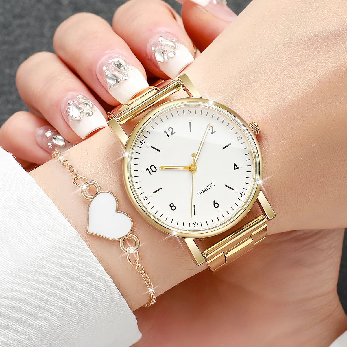 Arabic Dial Watch & Bracelet Set