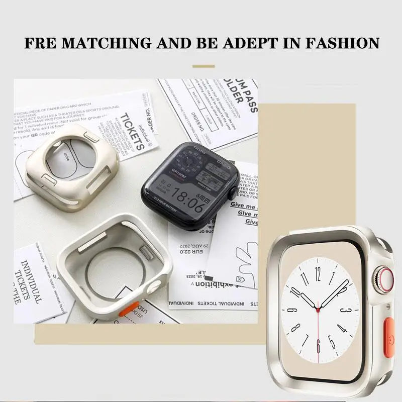 Bumper Soft Silicone Case For Apple Watch 11 10 9 8 7 6 SE 5 Anti-drop Matte Cover For iwatch 49mm 41mm 42mm 46mm 40mm 44mm 45mm