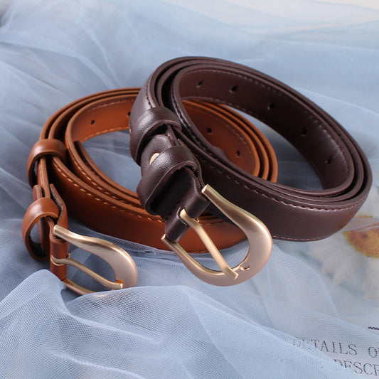 Ceinture Marron – Style Décontracté, Simple et Polyvalente