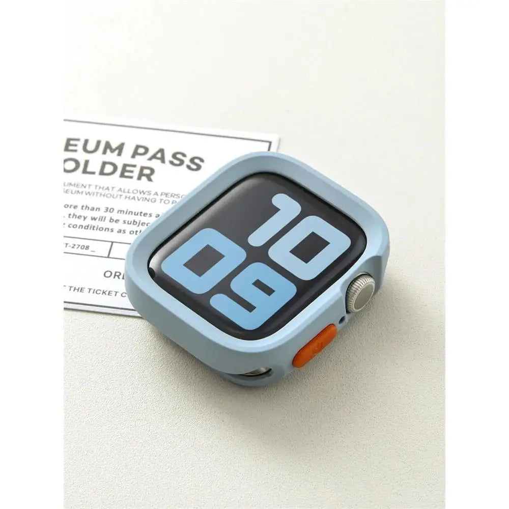 Bumper Soft Silicone Case For Apple Watch 11 10 9 8 7 6 SE 5 Anti-drop Matte Cover For iwatch 49mm 41mm 42mm 46mm 40mm 44mm 45mm