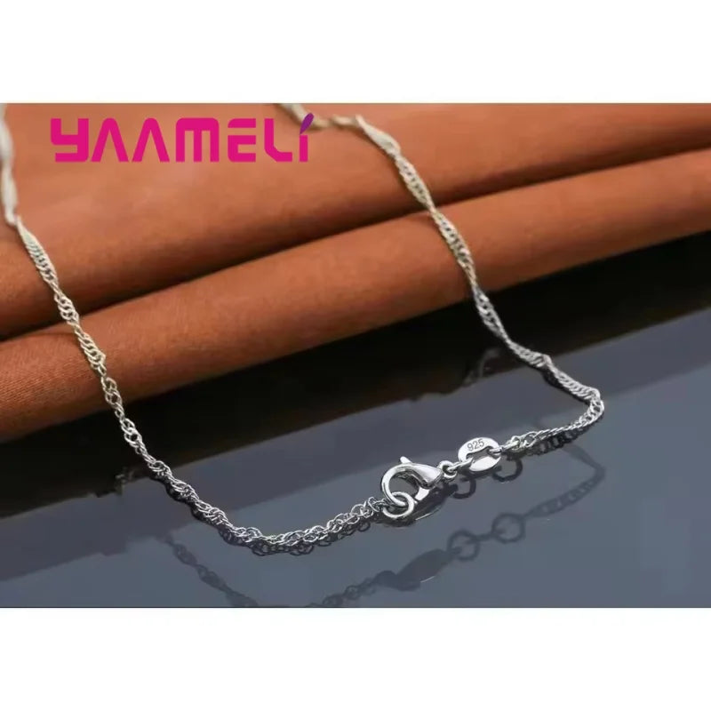 Top Sale Wding Engagement Anniversary Gift Jewelry Sets 925 Silver Color Stamped Heart Pendant Hoop Earrings for Women Girls