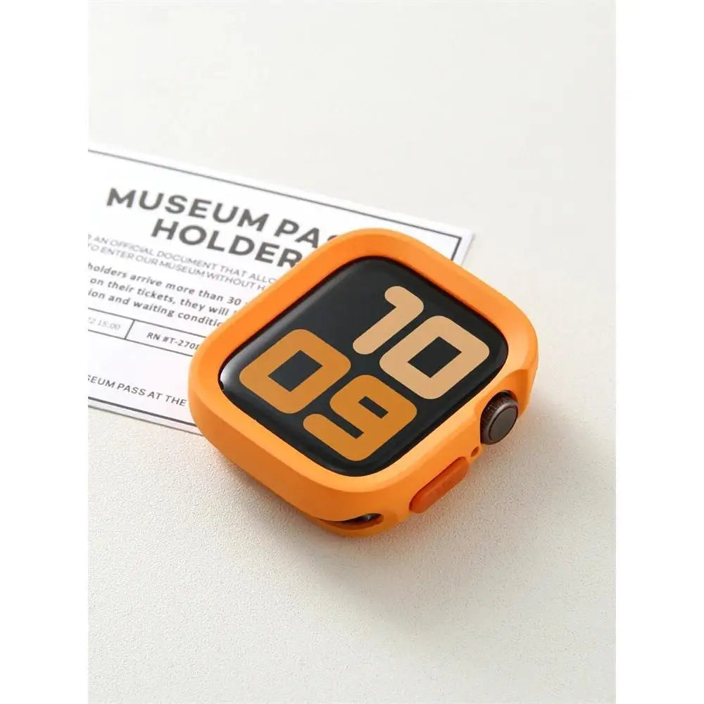 Bumper Soft Silicone Case For Apple Watch 11 10 9 8 7 6 SE 5 Anti-drop Matte Cover For iwatch 49mm 41mm 42mm 46mm 40mm 44mm 45mm