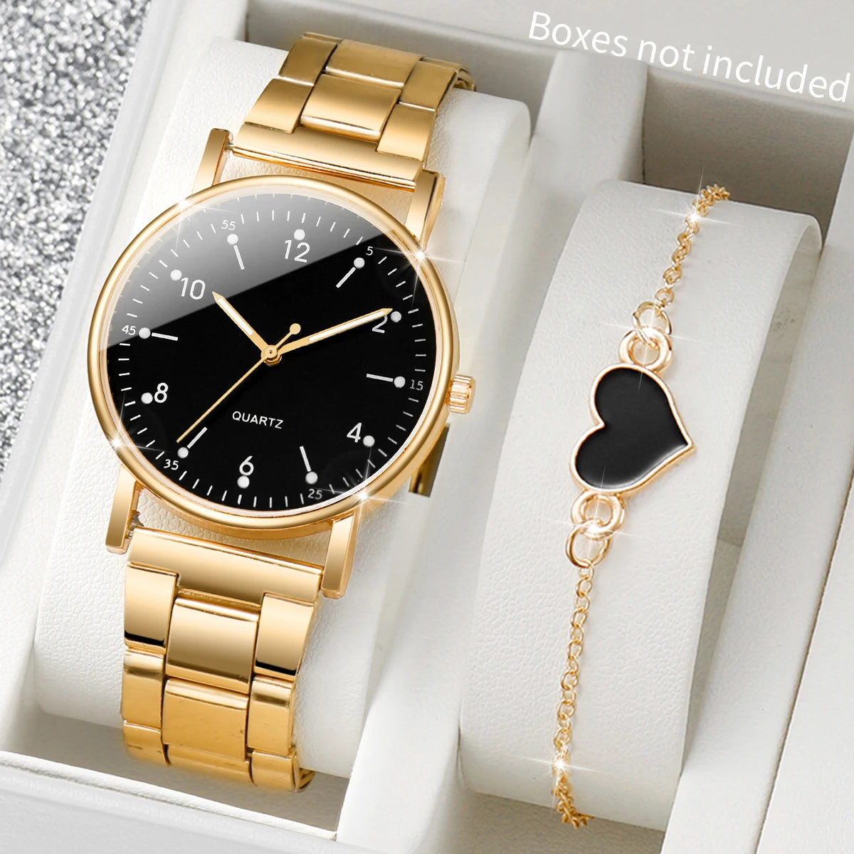 Arabic Dial Watch & Bracelet Set