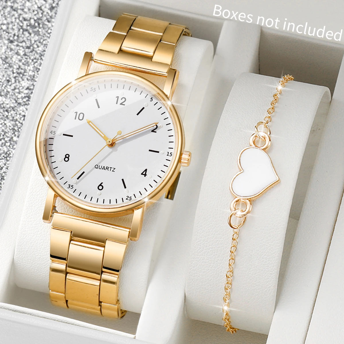 Arabic Dial Watch & Bracelet Set