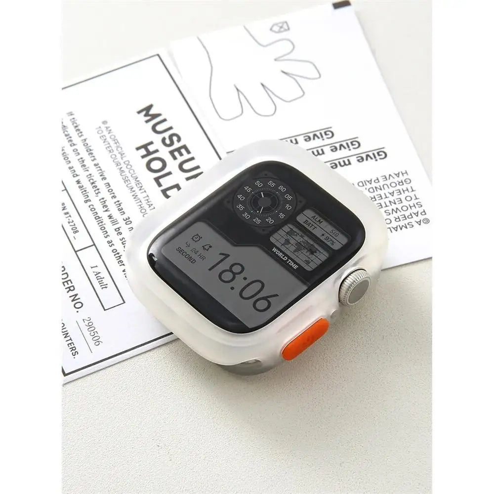 Bumper Soft Silicone Case For Apple Watch 11 10 9 8 7 6 SE 5 Anti-drop Matte Cover For iwatch 49mm 41mm 42mm 46mm 40mm 44mm 45mm